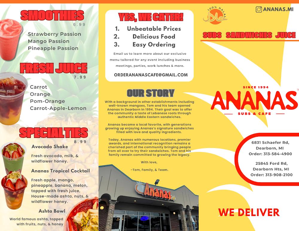 Ananas - Best Subs In Dearborn Menu image 2